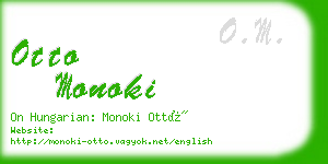 otto monoki business card